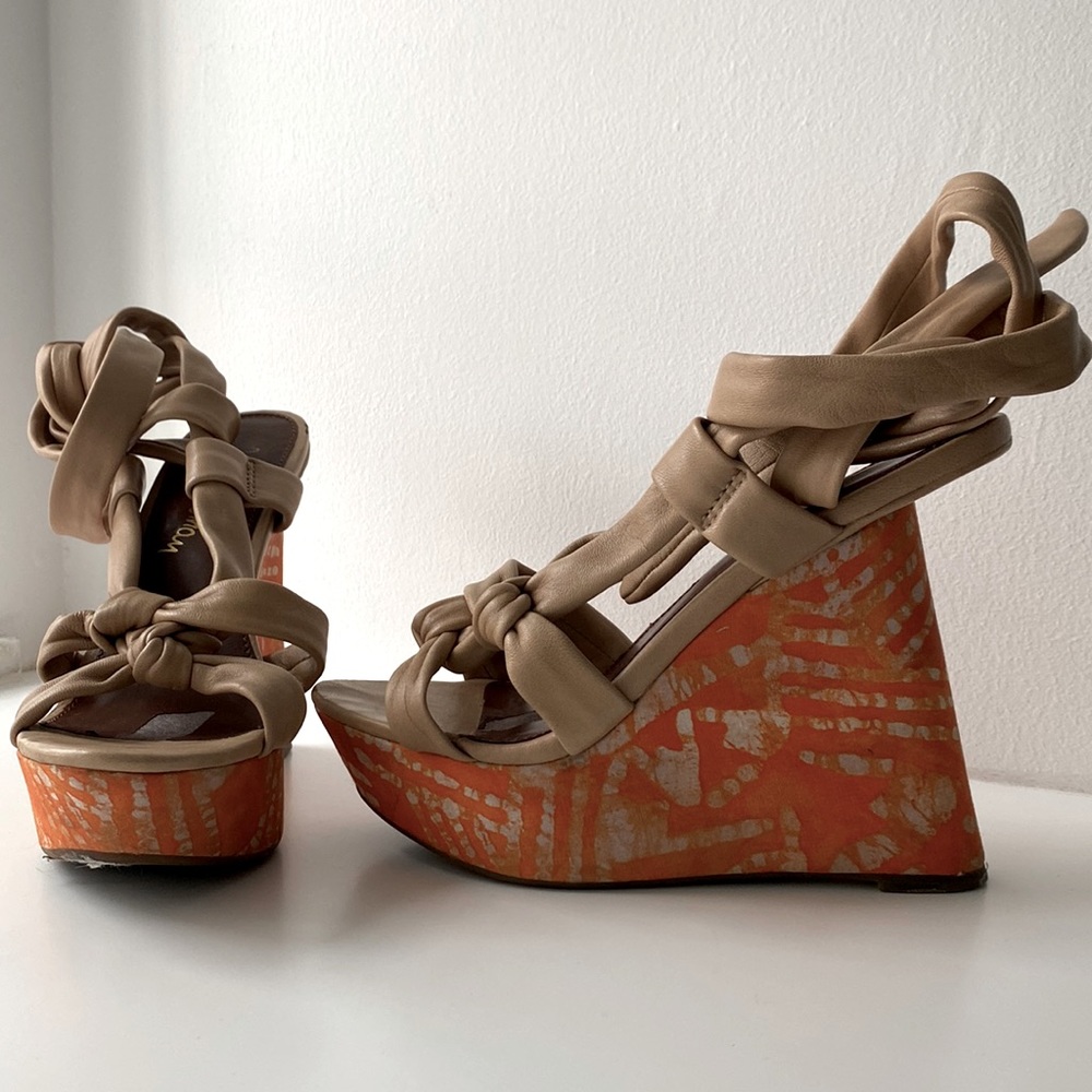 Sam Edelman Strapy Leather Platform Sandals